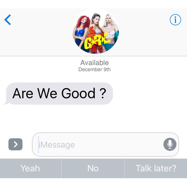 G.R.L. — Are We Good cover artwork