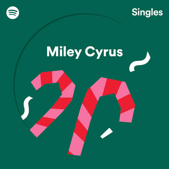 Miley Cyrus — Rockin&#039; Around the Christmas Tree cover artwork