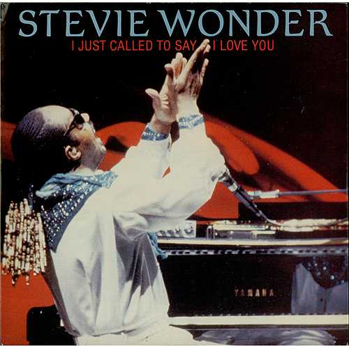 Stevie Wonder I Just Called to Say I Love You cover artwork