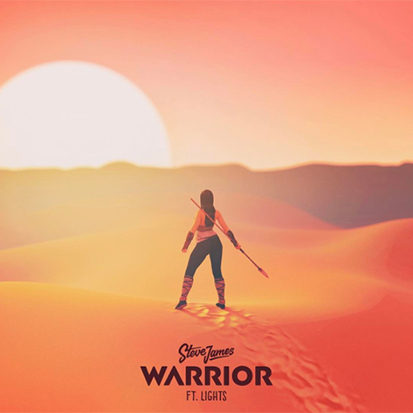 Steve James featuring Lights — Warrior cover artwork