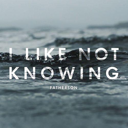 Fatherson — I Like Not Knowing cover artwork