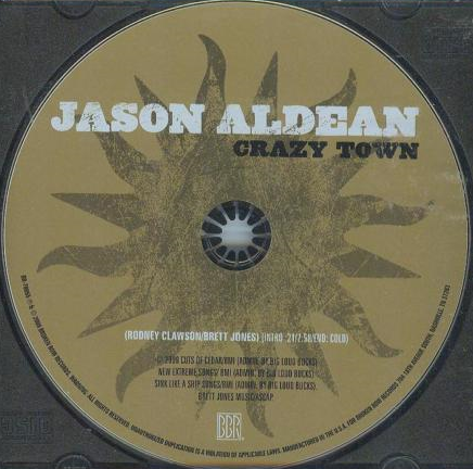 Jason Aldean Crazy Town cover artwork