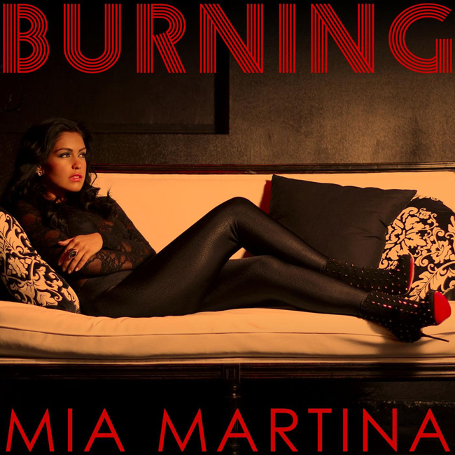 Mia Martina — Burning cover artwork