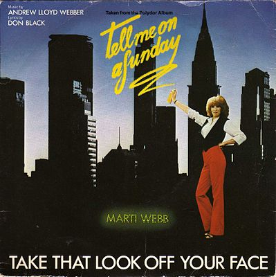 Marti Webb Take That Look Off Your Face cover artwork