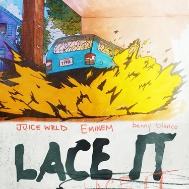 Juice WRLD, Eminem, & benny blanco — Lace It cover artwork