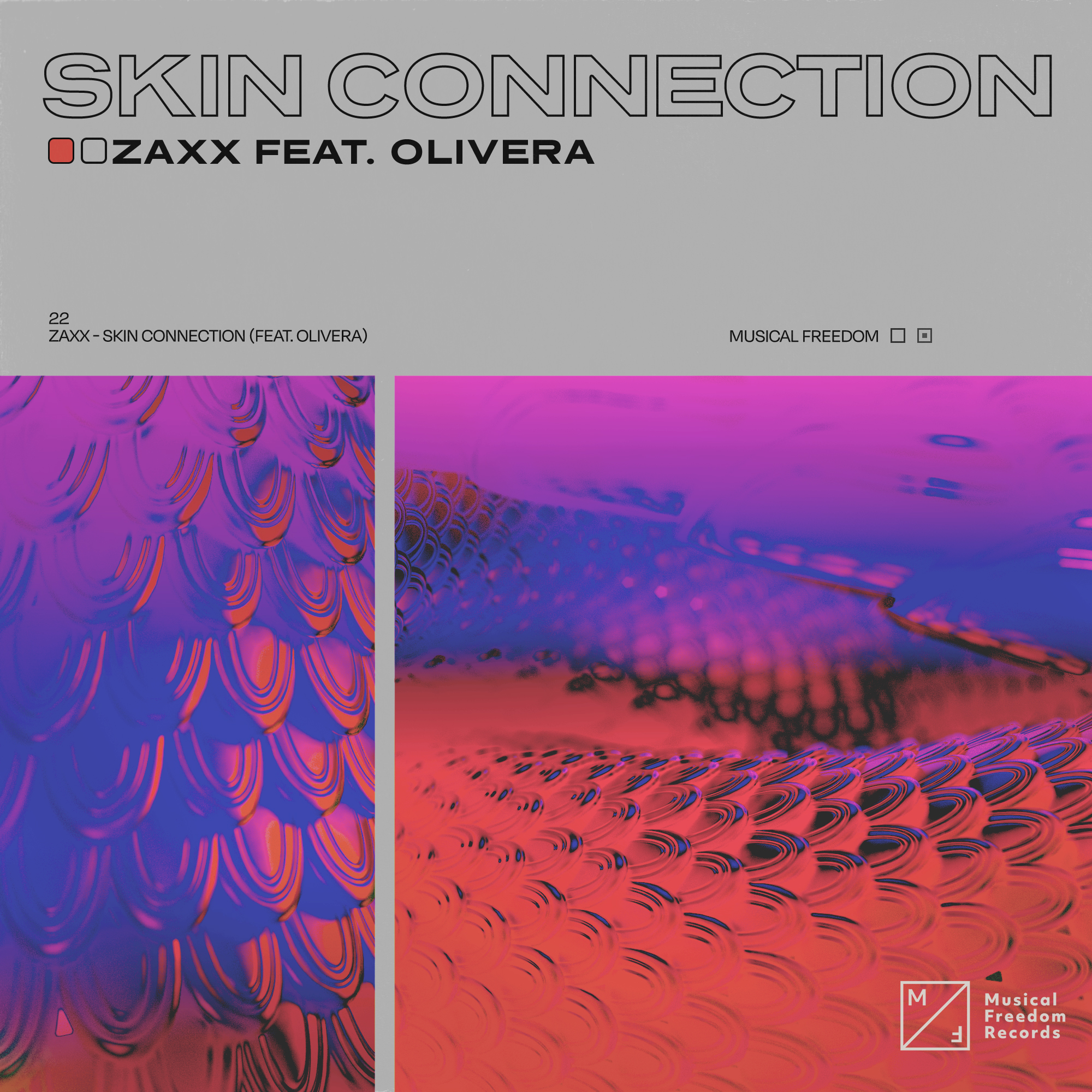 Zaxx ft. featuring Olivera Skin Connection cover artwork