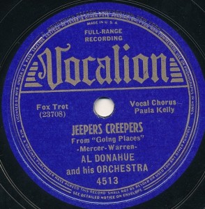 Al Donahue featuring Paula Kelly — Jeepers Creepers cover artwork