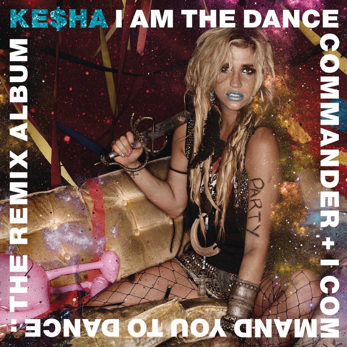 Kesha I Am the Dance Commander + I Command You to Dance: The Remix Album cover artwork