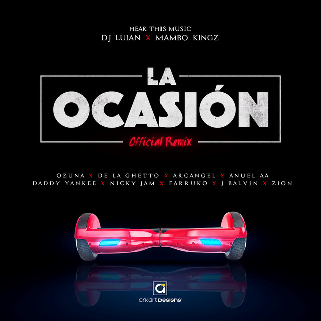 DJ Luian & Mambo Kingz featuring Ozuna, De La Ghetto, Arcángel, Anuel AA, Daddy Yankee, Nicky Jam, Farruko, J Balvin, & Zion — La Ocasion (Remix) cover artwork