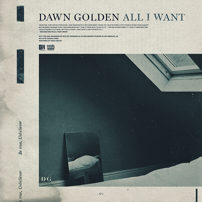Dawn Golden — All I Want cover artwork