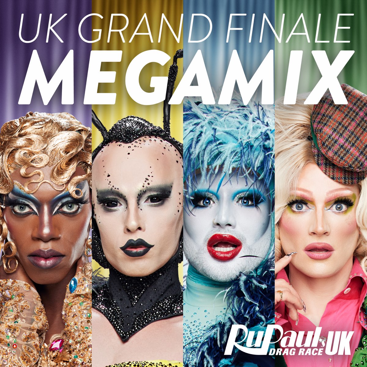 RuPaul feat. Black Peppa, Cheddar Gorgeous, & Danny Beard &amp; Jonbers Blonde — UK Grand Finale Megamix cover artwork