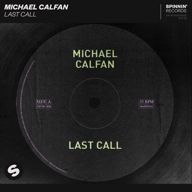 Michael Calfan Last Call (2013 Version) cover artwork