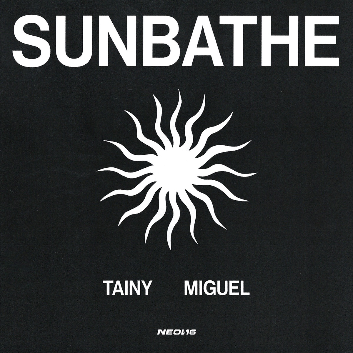 Tainy ft. featuring Miguel Sunbathe cover artwork