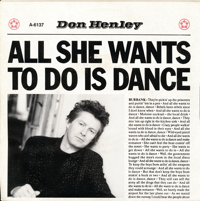 Don Henley — All She Wants to Do Is Dance cover artwork