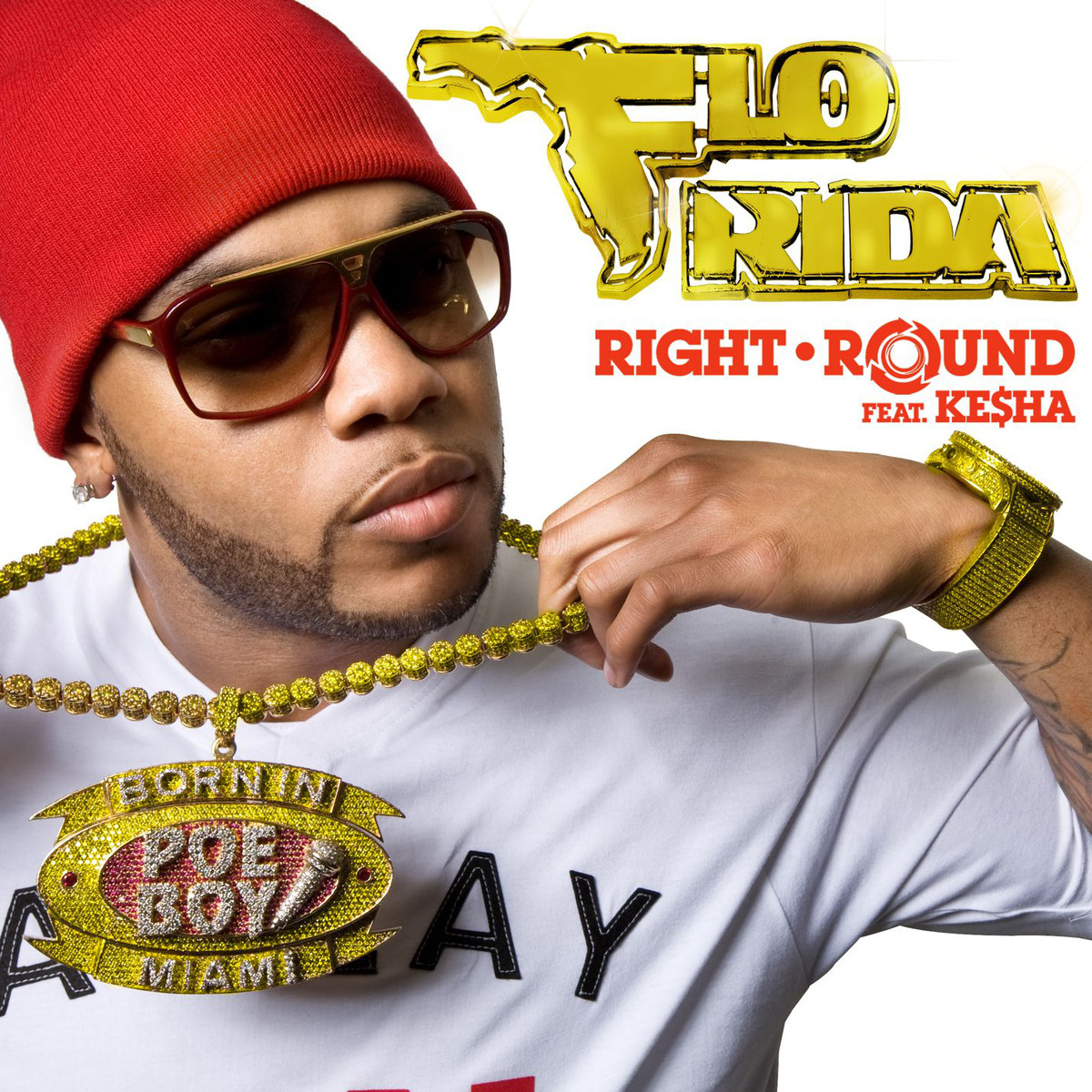 Flo Rida ft. featuring Kesha Right Round cover artwork