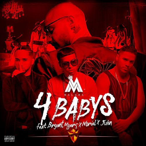 Maluma featuring Noriel, Bryant Myers, & Juhn — Cuatro Babys cover artwork