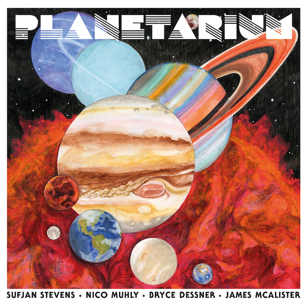 Sufjan Stevens, Nico Muhly, Bryce Dessner, & James McAlister — Pluto cover artwork