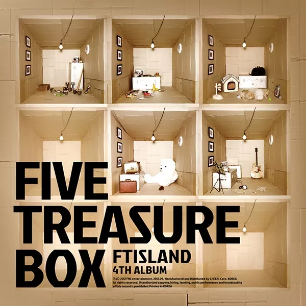 FTISLAND Five Treasure Box cover artwork