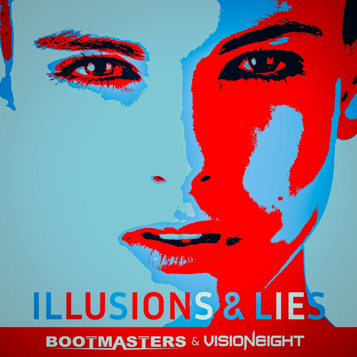 Bootmasters & Visioneight — Illusions &amp; Lies cover artwork