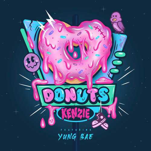 kenzie ft. featuring Yung Bae donuts cover artwork