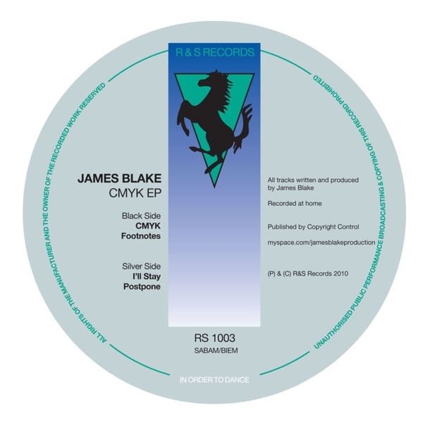 James Blake CMYK EP cover artwork