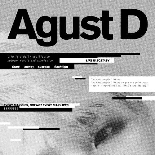 Agust D featuring Suran — so far away cover artwork