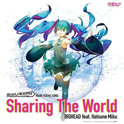 BIGHEAD ft. featuring Hatsune Miku Sharing the World cover artwork