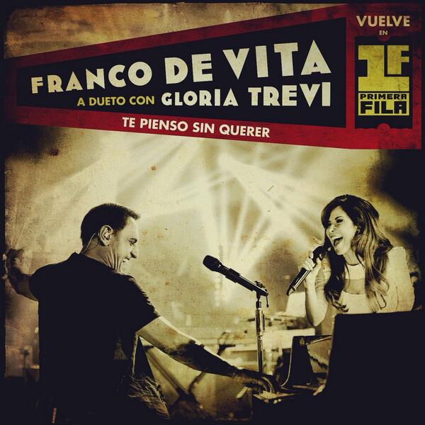 Franco De Vita featuring Gloria Trevi — Te Pienso Sin Querer cover artwork
