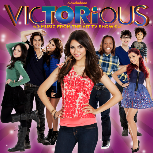 Victorious Cast featuring Ariana Grande & Elizabeth Gillies — Give It Up cover artwork