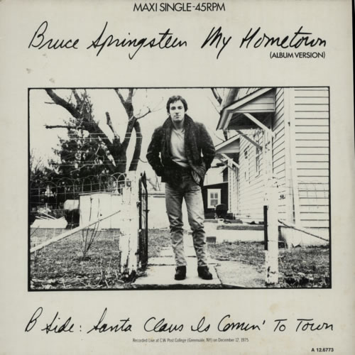 Bruce Springsteen — My Hometown cover artwork