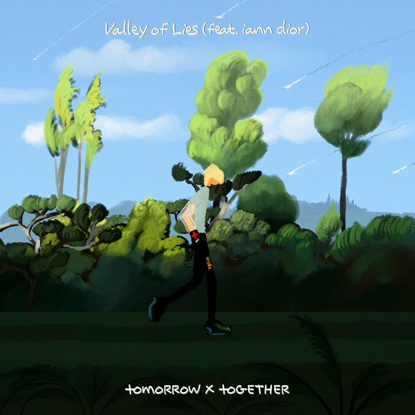 TOMORROW X TOGETHER featuring iann dior — Valley of Lies cover artwork