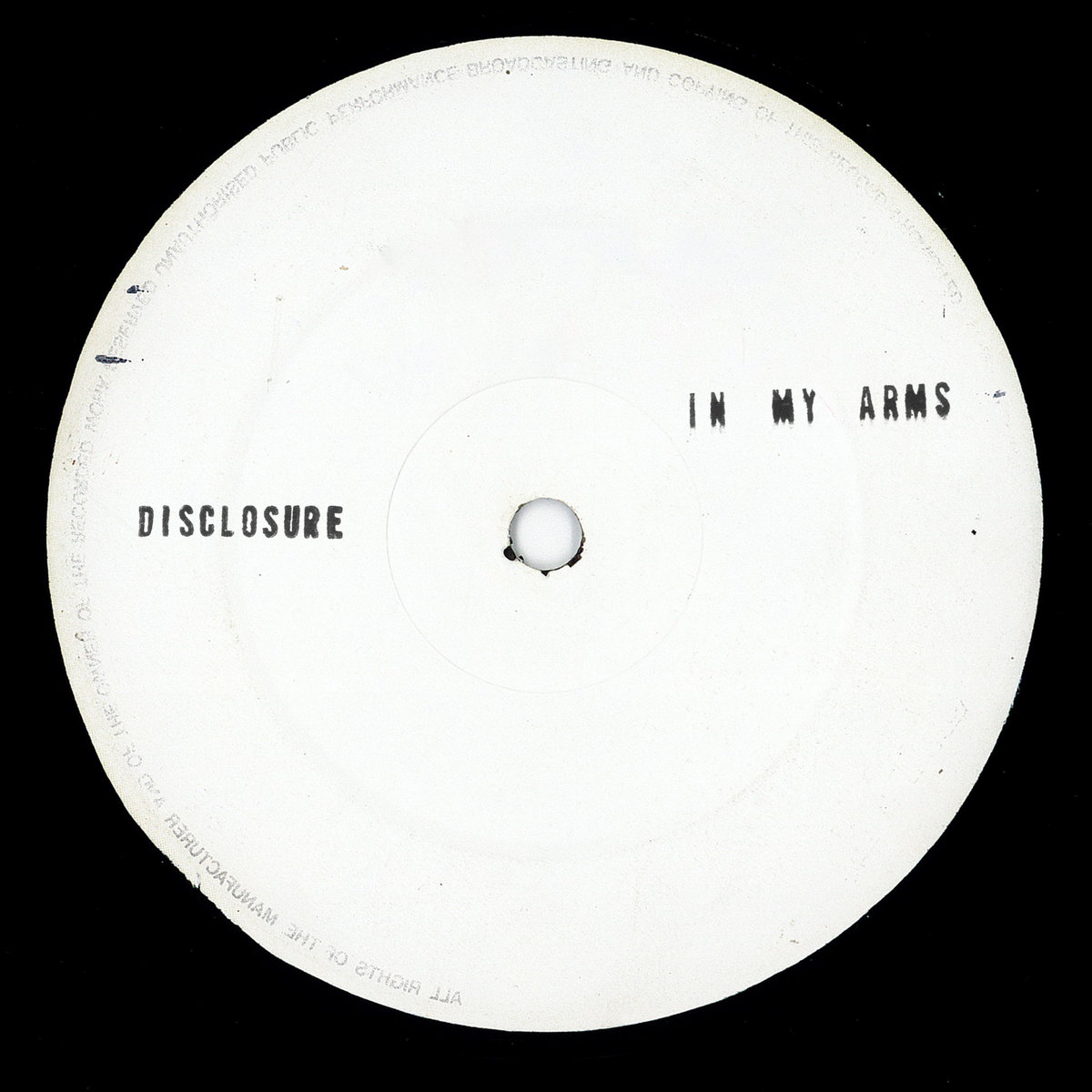 Disclosure — In My Arms cover artwork