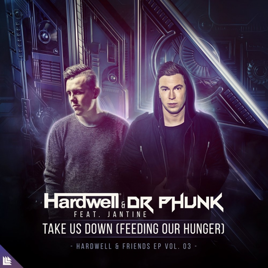 Hardwell & Dr Phunk ft. featuring Jantine Take Us Down cover artwork