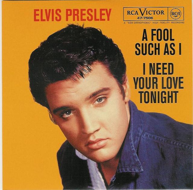 Elvis Presley (Now and Then There&#039;s) A Fool Such as I cover artwork