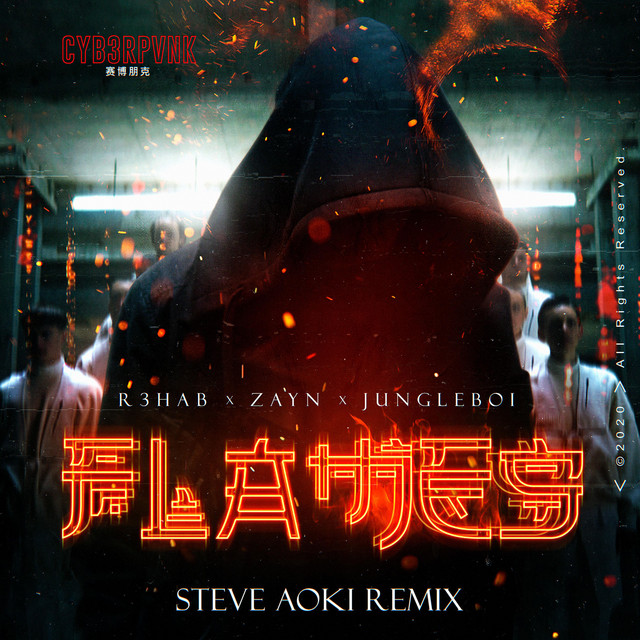 R3HAB, ZAYN, & Jungleboi — Flames (Steve Aoki Remix) cover artwork