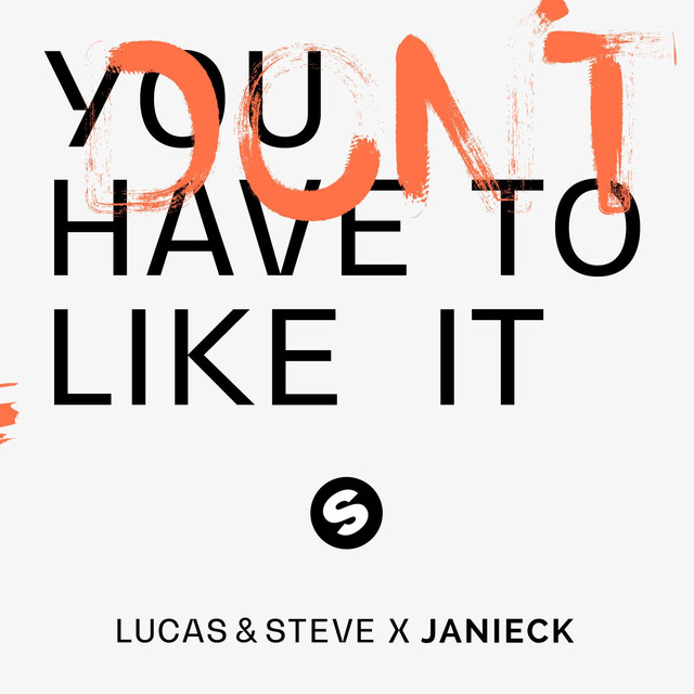 Lucas &amp; Steve ft. featuring Janieck You Don&#039;t Have To Like It cover artwork