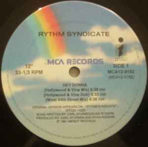 Rhythm Syndicate — Hey Donna cover artwork