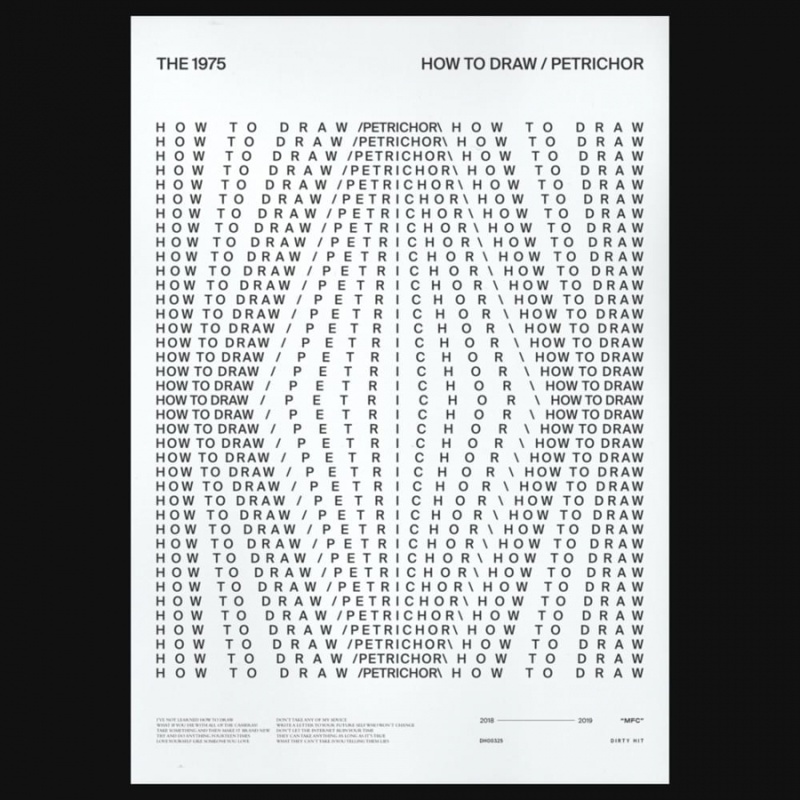 The 1975 How to Draw / Petrichor cover artwork