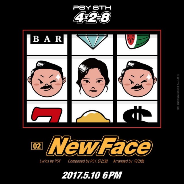 PSY New Face cover artwork