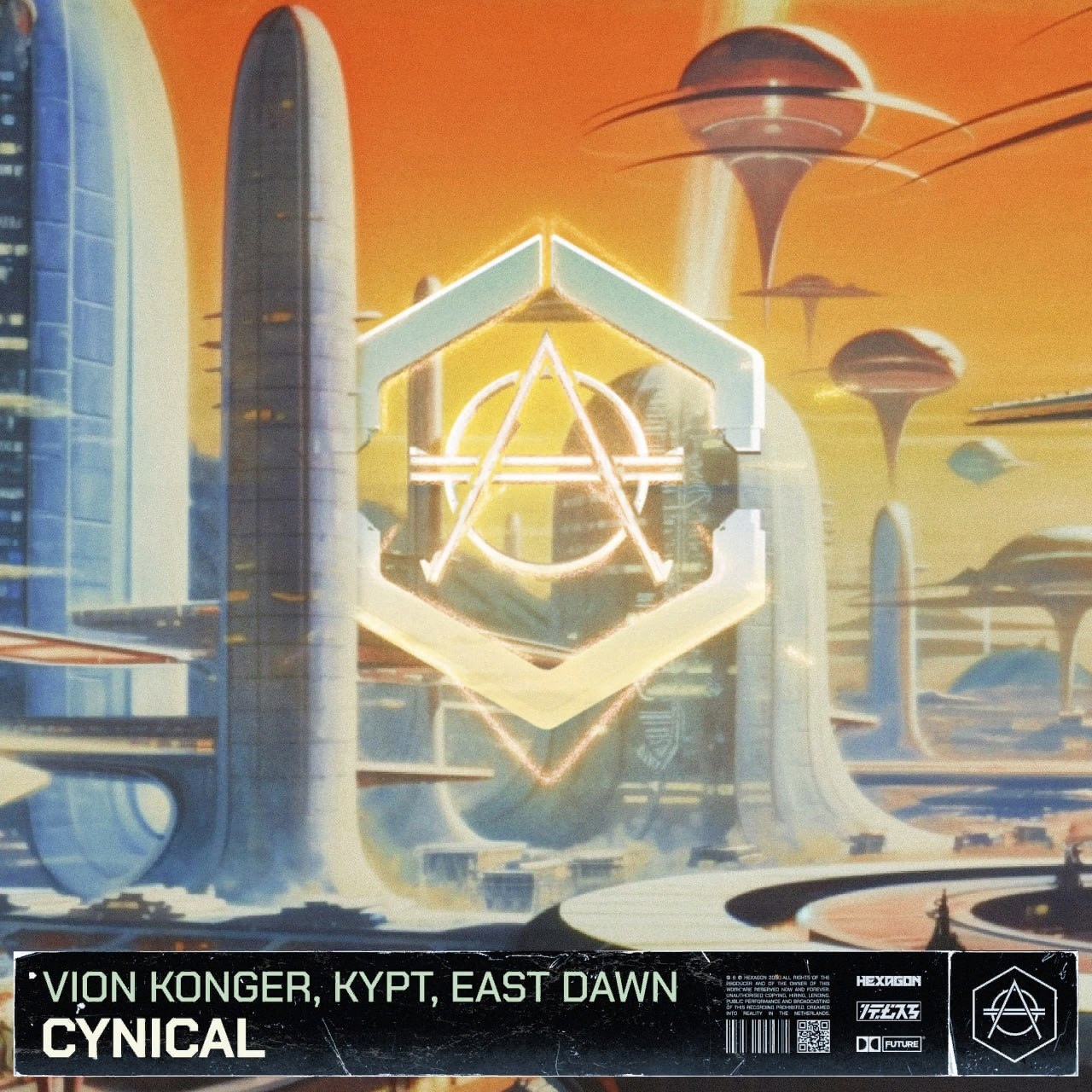Vion Konger, KYPT, & East Dawn Cynical cover artwork