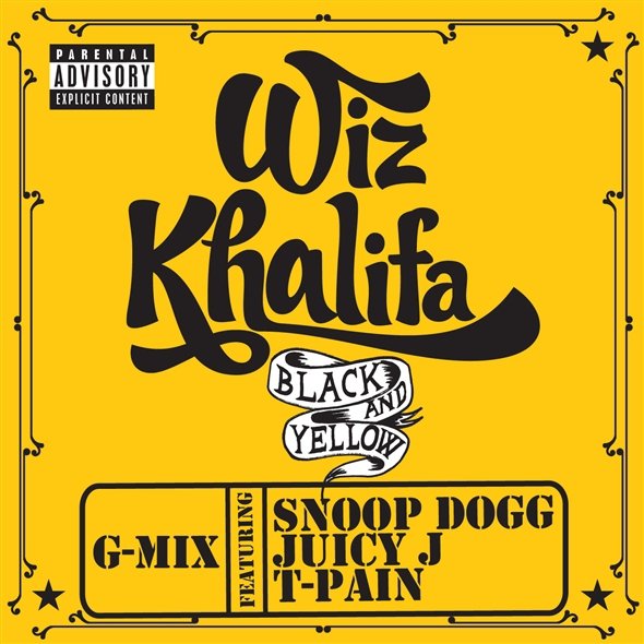 Wiz Khalifa featuring Snoop Dogg, Juicy J, & T-Pain — Black And Yellow (G-Mix) cover artwork