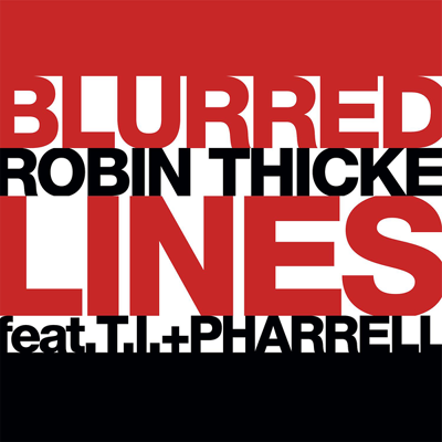 Robin Thicke featuring T.I. & Pharrell Williams — Blurred Lines cover artwork