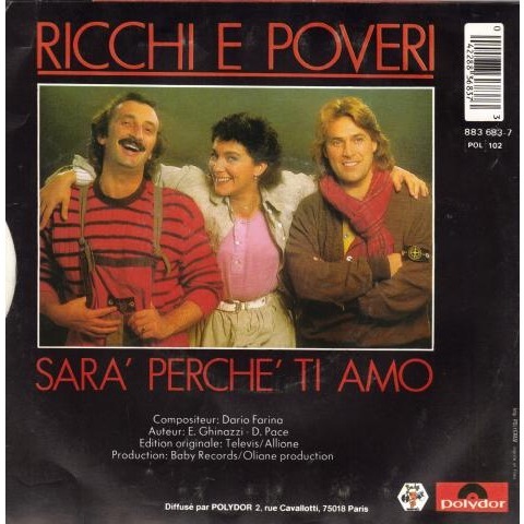 Ricchi E Poveri — Sarà Perché Ti Amo cover artwork