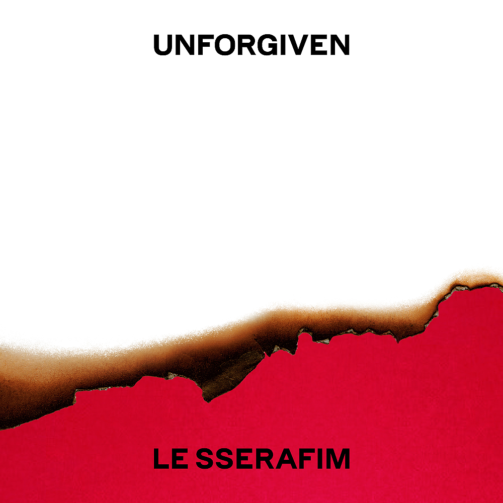 LE SSERAFIM ft. featuring Nile Rodgers UNFORGIVEN cover artwork