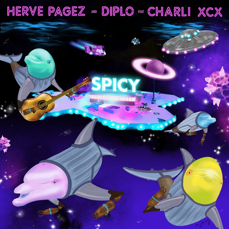 Herve Pagez, Diplo, & Charli XCX — Spicy cover artwork