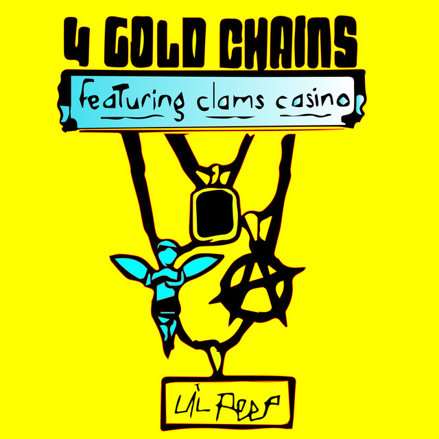 Lil Peep featuring Clams Casino — 4 Gold Chains cover artwork