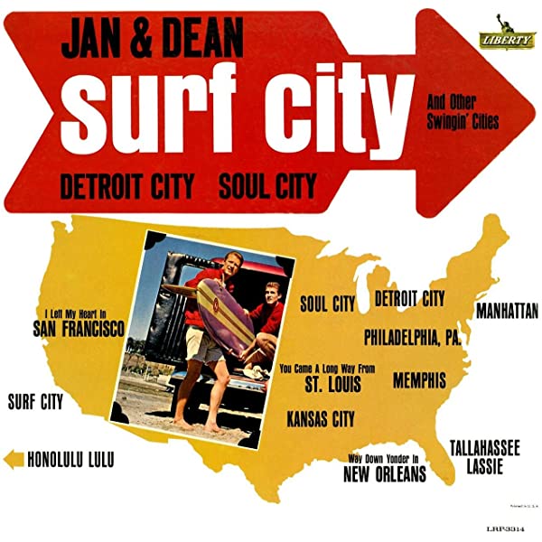Jan and Dean Surf City and Other Swingin&#039; Cities cover artwork