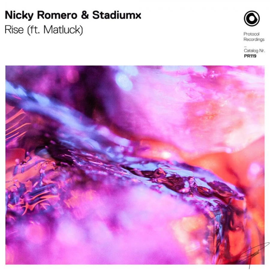 Nicky Romero & Stadiumx ft. featuring Matluck Rise cover artwork