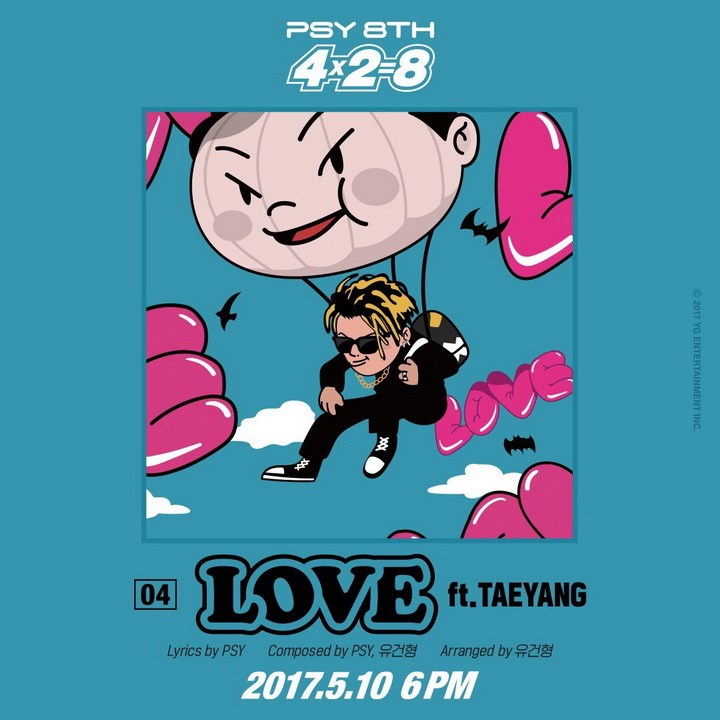 PSY ft. featuring TAEYANG Love cover artwork