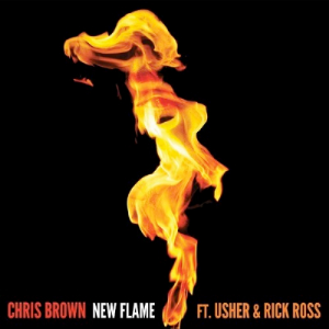 Chris Brown featuring USHER & Rick Ross — New Flame cover artwork